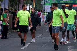 Flavio Silva senang rasakan atmosfer Surabaya saat "Green Force Run"