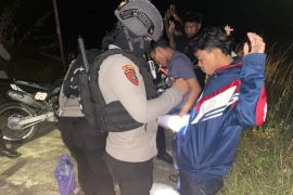 Polres Majene gelar patroli "blue light" cegah kriminalitas