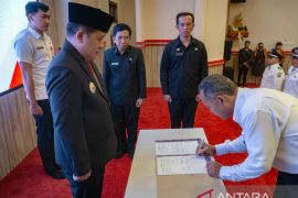 Bupati kukuhkan masa jabatan kepala desa se-Kabupaten Bangli