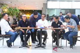Presiden Jokowi dan sejumlah menteri sapa warga di Palangkaraya Mall
