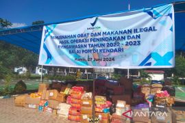 BPOM musnahkan obat dan makanan ilegal senilai Rp545 juta