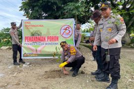 Polres Teluk Wondama tanam 1.000 pohon demi kepedulian lingkungan