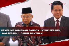 Penerima gunakan bansos untuk berjudi, Wapres usul cabut bantuan
