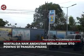 Nostalgia naik angkutan bersejarah Oto Pownis di Pangkalpinang