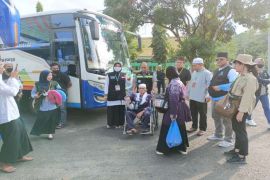 Rombongan terakhir jamaah haji Kapuas tiba dengan selamat