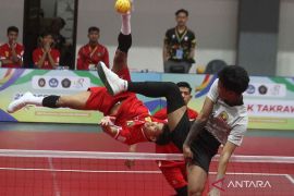 Kalahkan Myanmar, sepak takraw quadrant Indonesia sabet medali emas AUG 2024