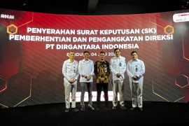 PT DI berhentikan dengan hormat Direktur Keuangan-MR dan SDM