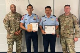 Dua perwira Kopasgat ikut ajang pertukaran ilmu pertahanan di Amerika