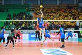 Kemenangan fenomenal! Jakarta Electric PLN tumbangkan Pospsivo Polwan di babak "Final Four" Proliga 2024