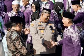 Jemaah haji kloter 10 kembali ke Padang Panjang