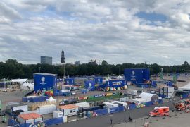 Tidak ada laga, Fan Zone di Hamburg tutup untuk publik