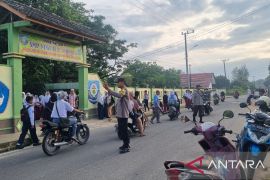 Polres Bangka Selatan gelar "Strong Point" ciptakan tertib berlalu lintas