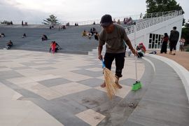 Layanan wi-fi gratis tetap ada di taman Kota Mataram