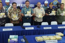 TNI AL Dumai tangkap tiga kurir bawa sabu 11,6 kilogram