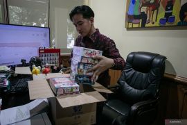 Gibran kemasi barang di Balai Kota Solo usai mengundurkan diri