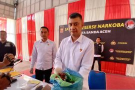 Polresta tangkap penyelundup sabu-sabu dalam kotak asam sunti di Bandara SIM