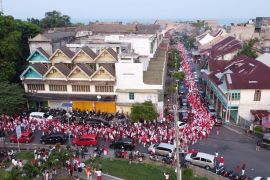 Bengkulu gelar kirab bendera peringati HUT RI