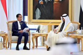 Di Abu Dhabi, Jokowi bahas kerja sama pembangunan pusat keuangan di IKN