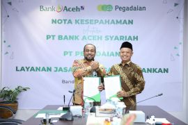 Bank Aceh dan Pegadaian teken MoU peningkatan layanan digital
