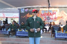 Ratusan motor mengikuti jelajah wisata Tour de Merapi 2024