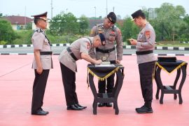 Kapolda Kaltara Pimpin Serah Terima Jabatan Sejumlah Pejabat Utama