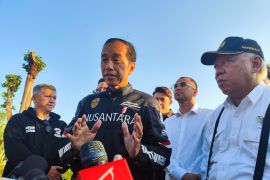 Presiden Joko Widodo bermalam di Istana jelang berkantor di IKN Senin