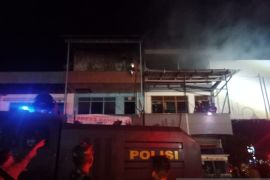 Polres Belitung selidiki kebakaran ruko tiga lantai di Bundaran Tugu Satam