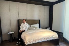 Presiden Jokowi kembali ke Istana Jakarta