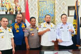 Siaga bahaya kebakaran Rutan Kls IIB Padang Panjang tekan nota kerjsama dengan Satpol PP Damkar