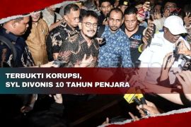 Terbukti korupsi, SYL divonis 10 tahun penjara