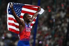 Sprinter Amerika Serikat Noah Lyles gondol emas 100m putra Olimpiade Paris