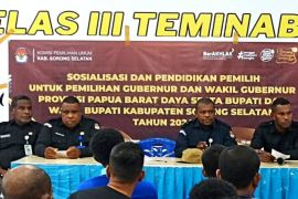 KPU Sorsel gelar sosialisasi dan pendidikan pemilih di Lapas Teminabuan