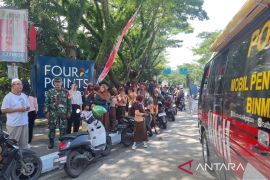 Kirab bendera pusaka dan teks Proklamasi disambut 9.044 pelajar Kota Minyak