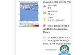 BPBD Malang pastikan tidak ada kerusakan dan korban jiwa akibat gempa