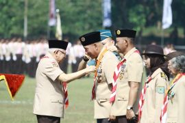 Ketua Pramuka Jatim terima penghargaan Lencana Melati dari Wapres RI