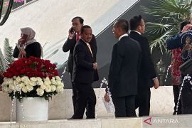 Bahlil,  AGK, hingga Airlangga tiba di Gedung Nusantara