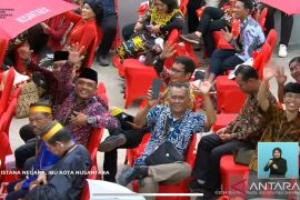 Pekerja konstruksi turut hadir pada HUT RI di Istana Negara IKN