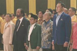 Ketum partai KIM hadiri penutupan Munas Golkar yang dihadiri Presiden Jokowi