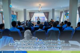 Poso Energy terima kunjungan dari KPH dan Mahasiswa Falkutas Kehutanan Untad