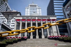 Pengamanan gedung Mahkamah Konstitusi&nbsp;