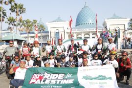 LMI gandeng ratusan pesepeda galang donasi untuk Palestina