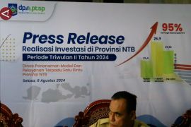 95 persen target realisasi investasi 2024 NTB tercapai di semester 1