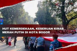 HUT Kemerdekaan, keseruan kirab Merah Putih di Kota Bogor