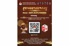 PENGUMUMAN KPU KABUPATEN BONE BOLANGO