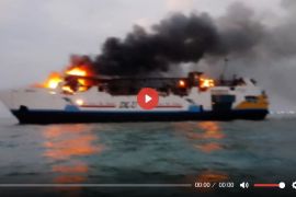 KM Kirana I dilaporkan terbakar