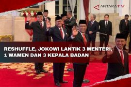 Reshuffle, Jokowi lantik 3 menteri, 1 wamen dan 3 kepala badan