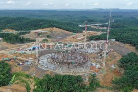 Progres pembangunan Masjid Negara IKN