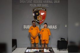 Tim Jatanras Polda Babel amankan dua warga Bangka Tengah penyedia dan penampung judi togel