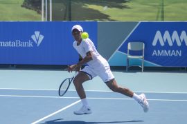 Rifqi Fitriadi bersiap untuk babak 16 besar ITF M25 Bali