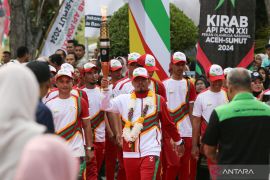 Kirab api PON XXI berakhir di Banda Aceh setelah keliling wilayah Aceh